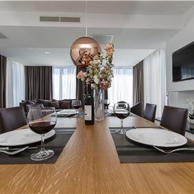 5 bedroom beachfront villa with heated pool near Omis, sleeps 9